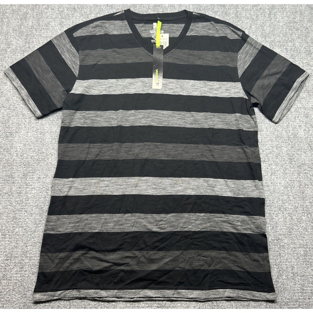 Vintage PJ Mark T-Shirt Mens 2XL Multicolor Striped V-Neck Streetwear Y2K New